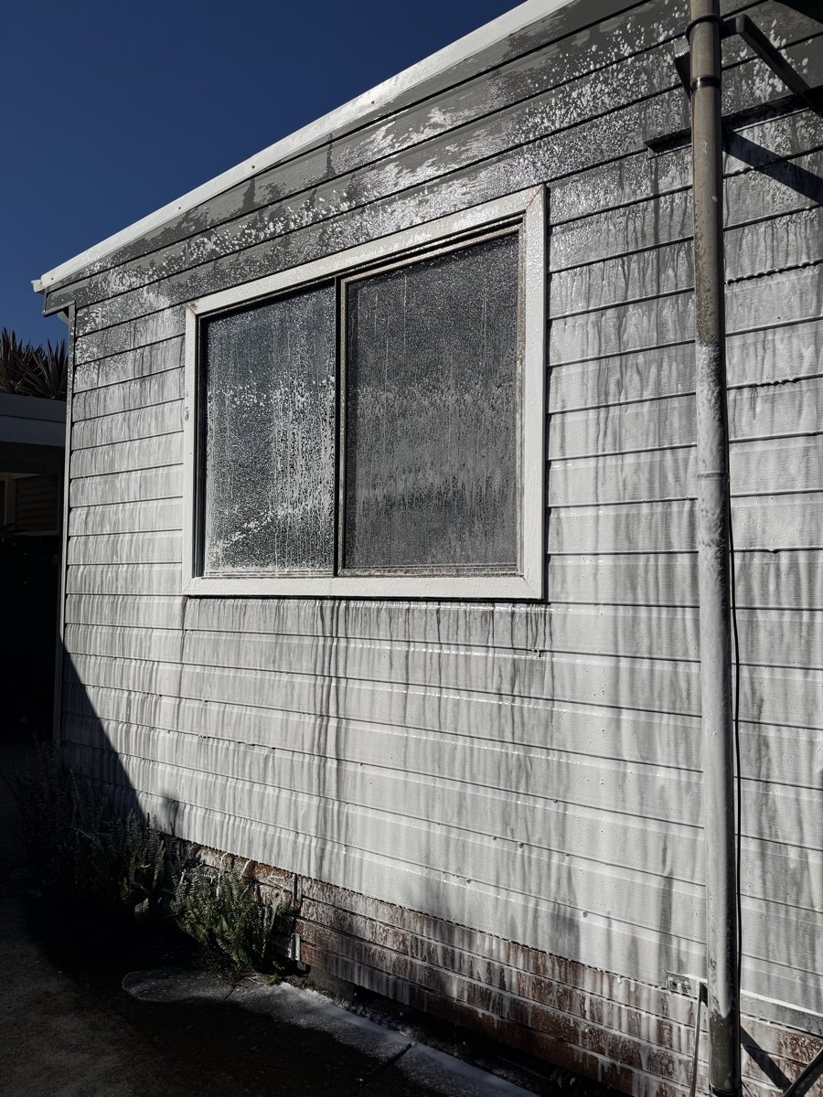 Clean exterior walls